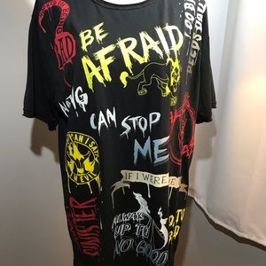 Disney Villain Graphic Black Tshirt Size 3XL